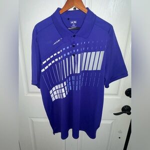 Adidas Adizero Golf Short Sleeve Polo Purple Men’s Size XXL 88387